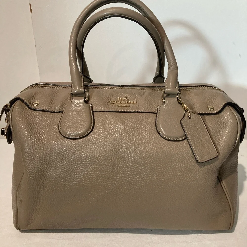 Coach Leather Tan Satchel - Picture 1 of 14